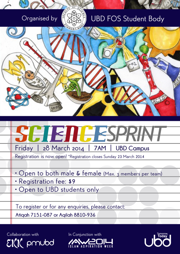 FACULTY OF SCIENCE SPRINT SEMPENA IAW 2014